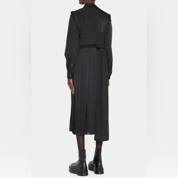 Sacai Satin Combo Dress - Picture 3 of 8